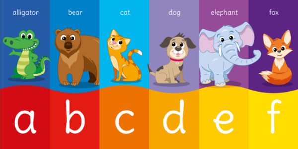 Animal Alphabet Sign - A to F