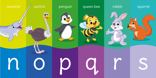 Animal Alphabet Sign - N to S