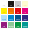 The School Sign Shop Colour Chart