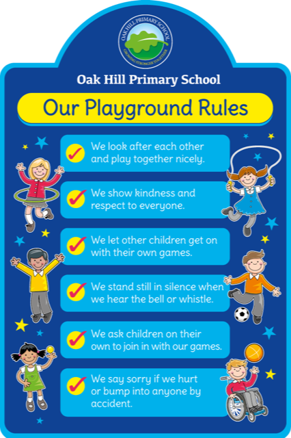 Our Playground Rules Sign