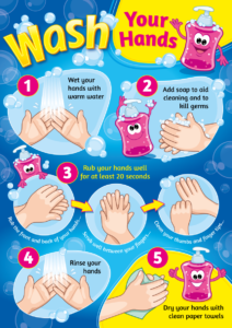 Wash Your Hands Sign for Schools and Nurseries | Hygiene Signs
