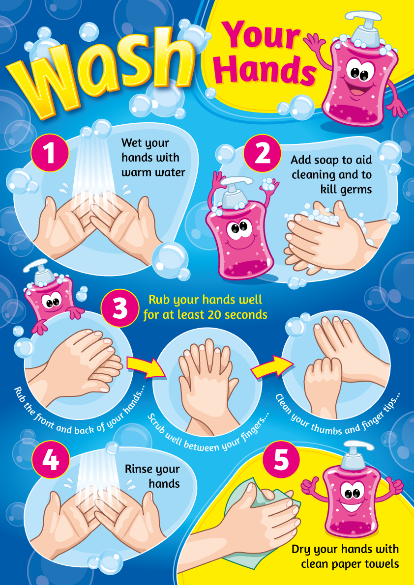Wash Your Hands Sign For Schools And Nurseries Hygiene Signs