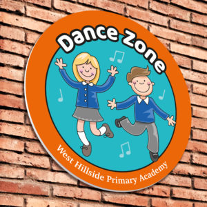 Dance Zone Sign for Schools