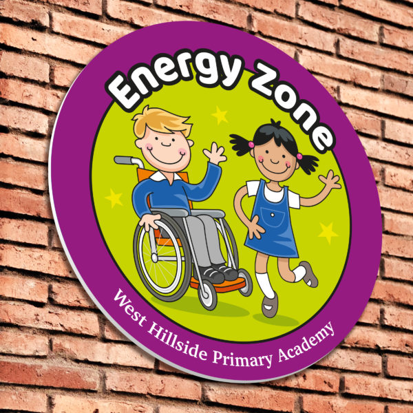 Energy Zone Sign for Schools