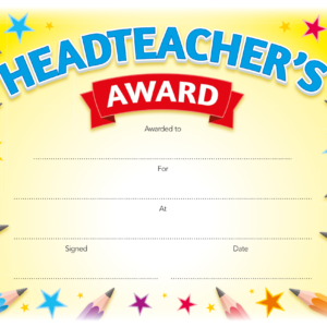 Headteacher's Award Certificate