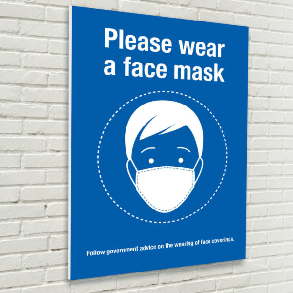 Please Wear a Face Mask Sign