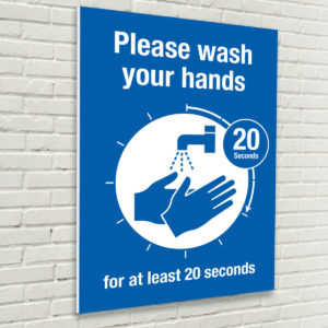 Please Wash Your Hands Sign for Schools