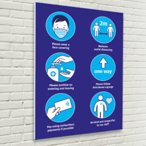 Coronavirus Site Guidelines Portrait Sign for Schools