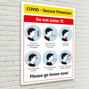 Covid Secure Premises Sign for Schools