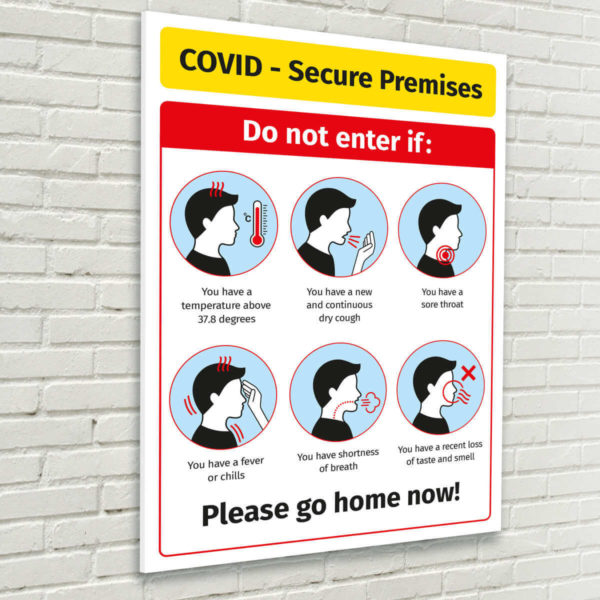 Covid Secure Premises Sign for Schools
