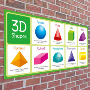 3D Shapes Sign for Schools