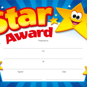 Star Award Certificate