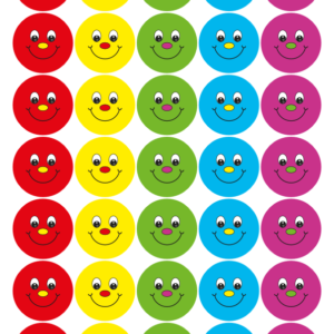 Smiley Face Sticker Sheet