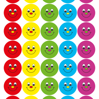 Smiley Face Sticker Sheet