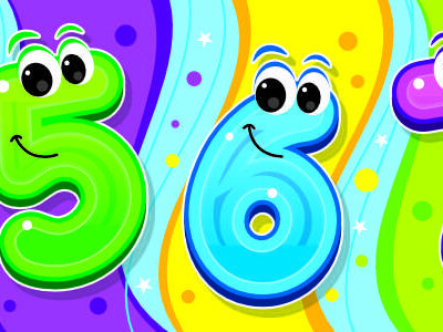 Numbers 1 to 10 Sign with Smiley Faces for Schools