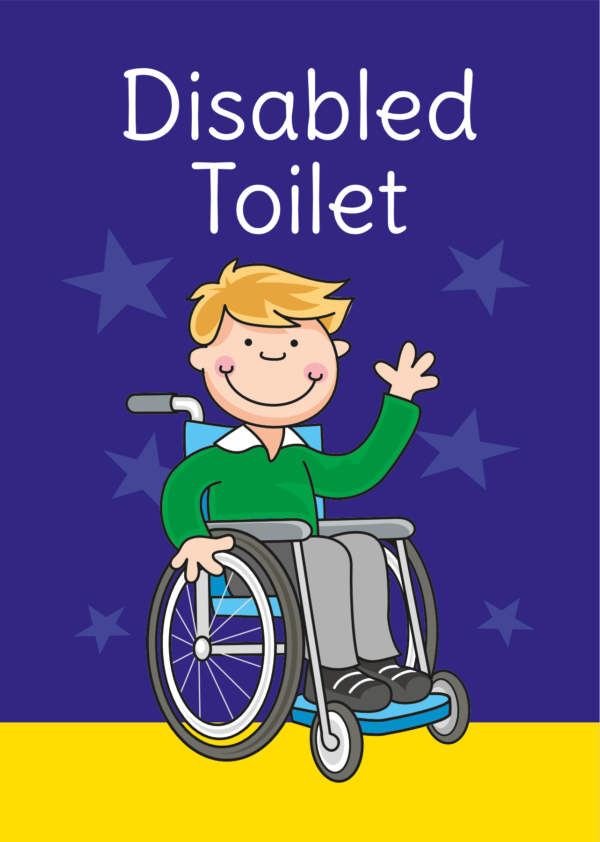 Disabled Toilet Sign for Schools