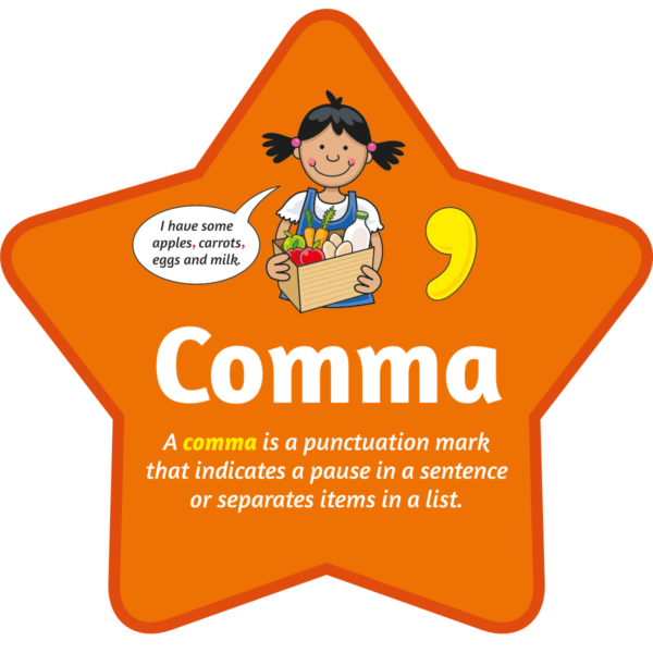 Comma Sign for Schools