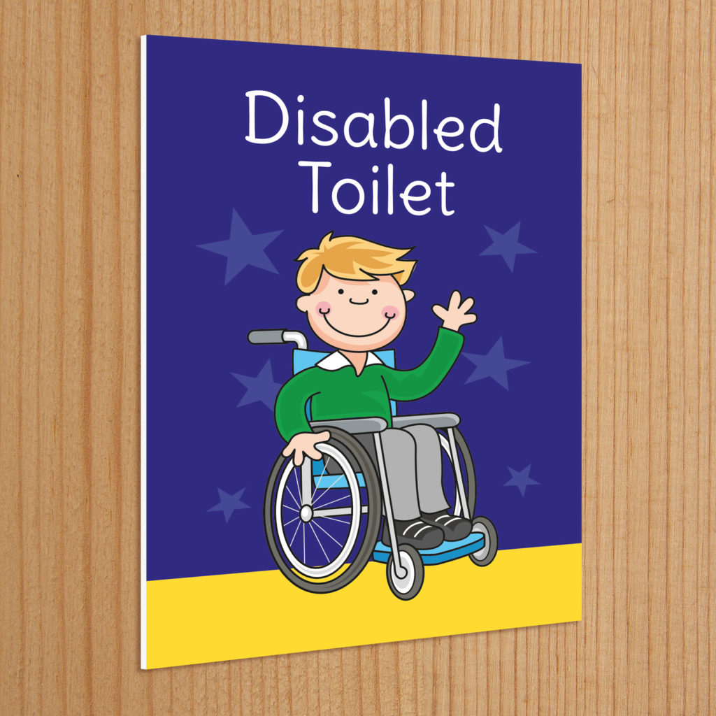 Disabled Toilet Sign Customised For Your School For Free