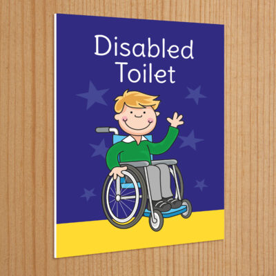 Disabled Toilet Sign for Schools