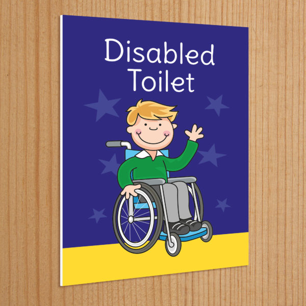 Disabled Toilet Sign for Schools