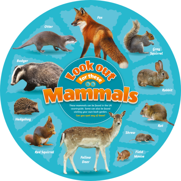 Mammals animal identifier sign for schools