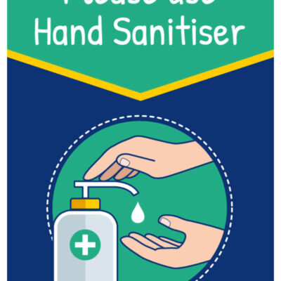 Please Use Hand Sanitiser Sign for School Kids