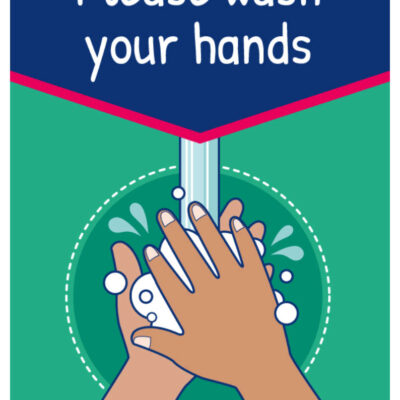 Please Wash Your Hands School Sign