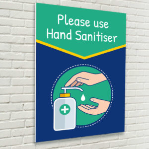 Please Use Hand Sanitiser Sign for Schools