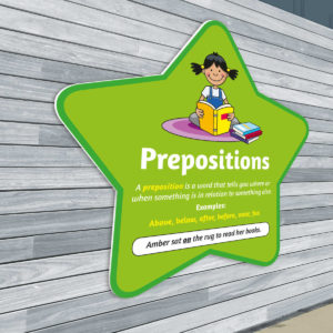 Prepositions Sign for Schools