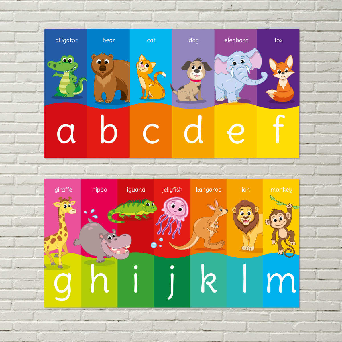 Alphabet Poster, Nursery Decor, Alphabet Animals Poster D7B