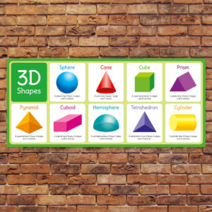 3D Shapes Poster for Schools