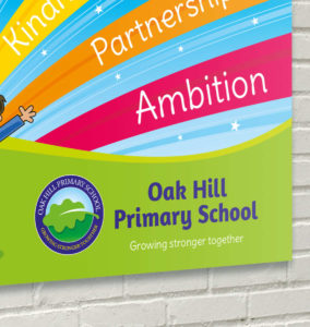 School signs customised for free by the School Sign Shop