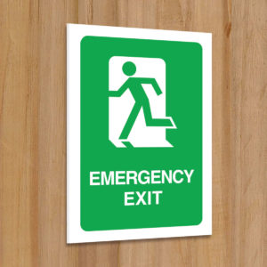 Emergency Exit Sign for Schools