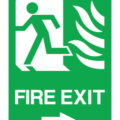 Fire Exit Right Sign for Schools