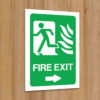 Fire Exit Right Sign for Schools
