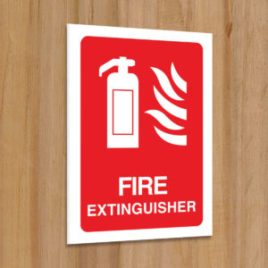 Fire Extinguisher Sign for Schools