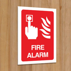 Fire Alarm Sign for Schools