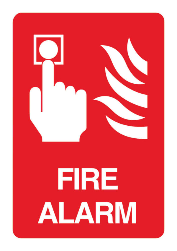 Fire Alarm Sign for Schools