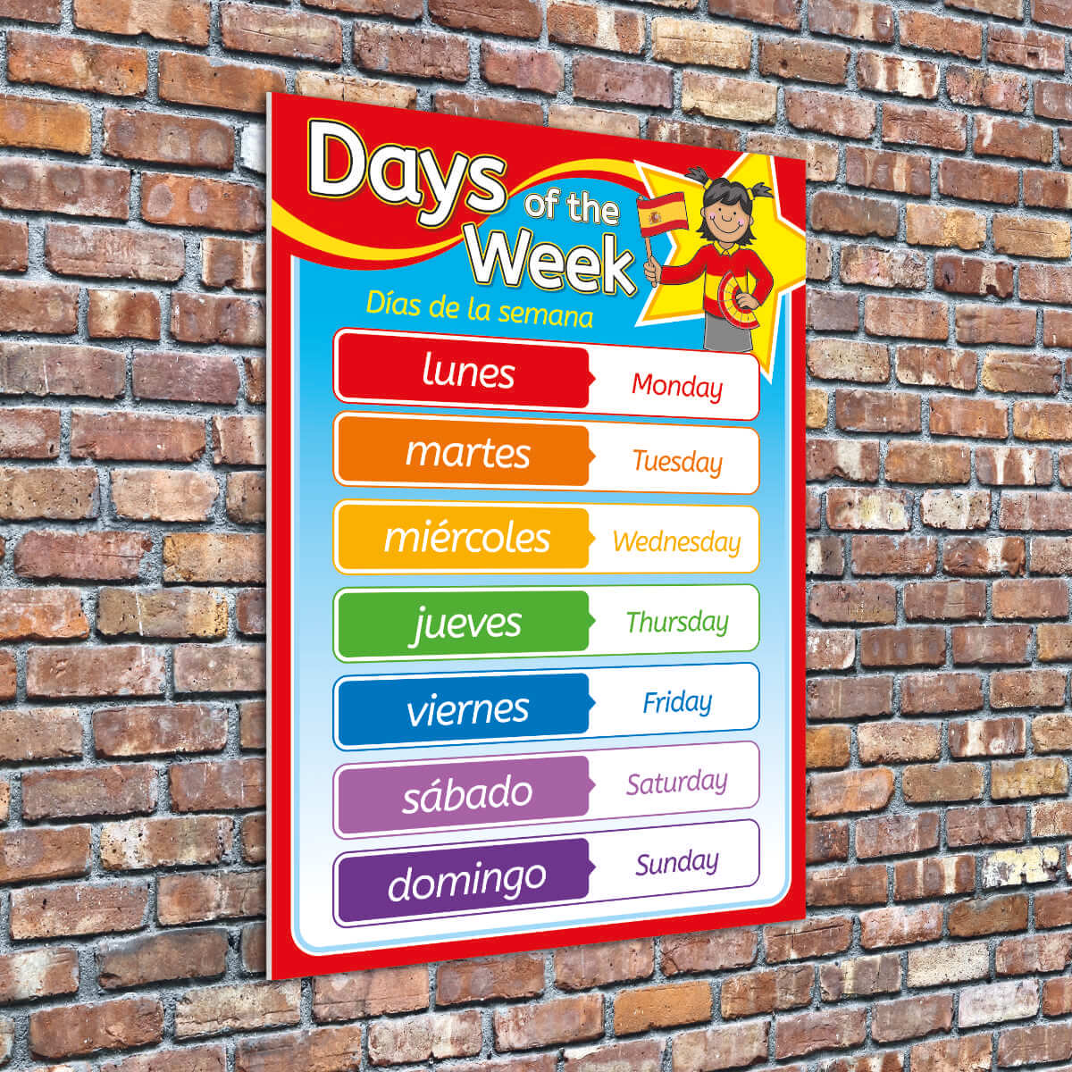 Days of the Week - Spanish Language Poster