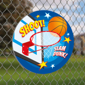 Basketball Circular Target Sign for Schools