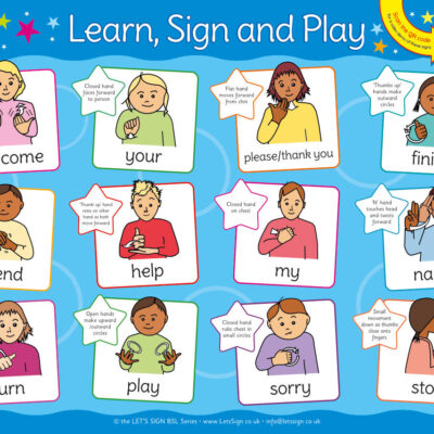 BSL Playtime Words British Sign Language Sign for Schools