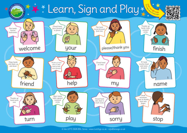 BSL Playtime Words British Sign Language Sign for Schools