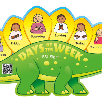 BSL Days of the Week Dinosaur British Sign Language Sign for Schools