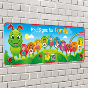 BSL Family Caterpillar British Sign Language Sign for Schools