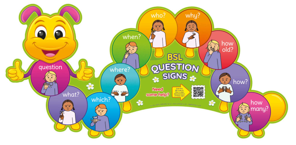 BSL Questions Caterpillar Sign British Sign Language for Schools
