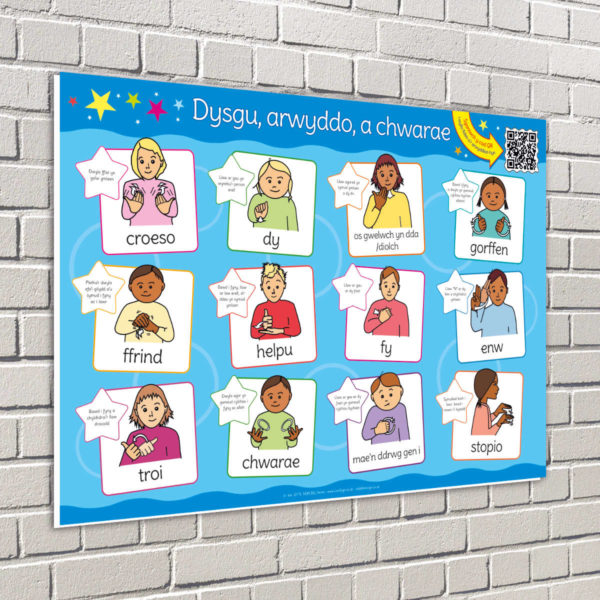 BSL Playground Words Welsh Sign - British Sign Language Sign for Schools