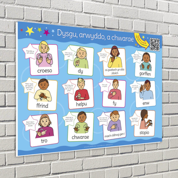 BSL Playground Words Welsh Sign - British Sign Language Sign for Schools