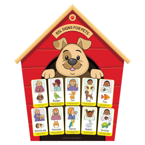BSL Kennel Shaped Pets Sign for Schools