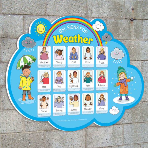 BSL Weather Sign for Schools