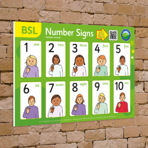 SSSBSL0020 BSL Numbers Sign Northern Ireland
